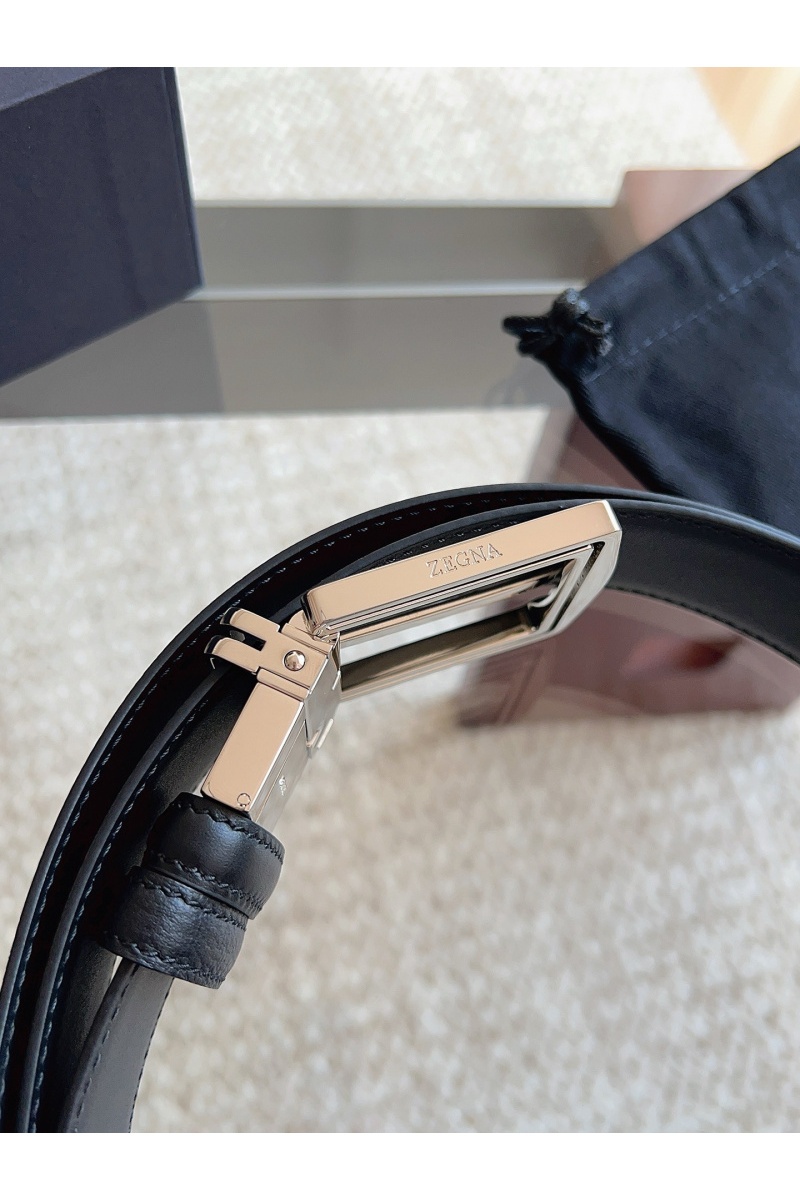 Zegna Двусторонний кожаный ремень premium