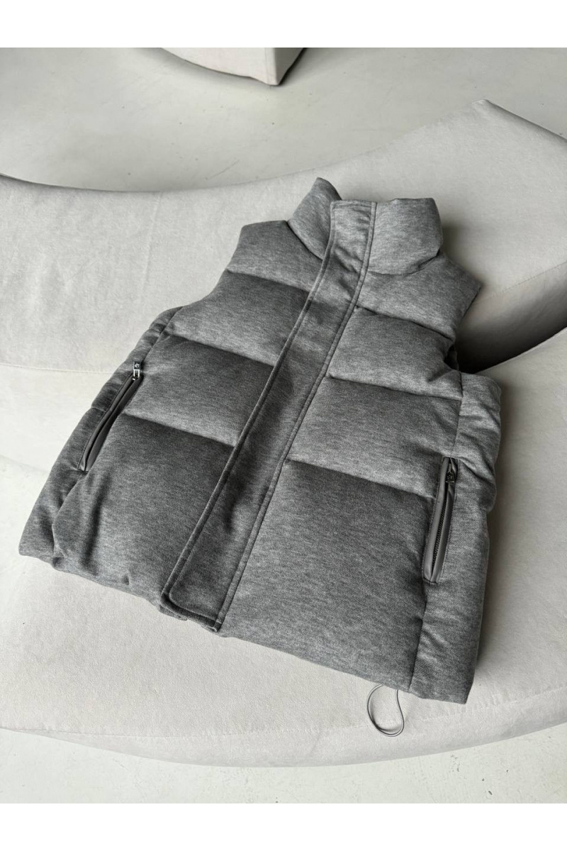 Loro Piana Женская серая жилетка premium