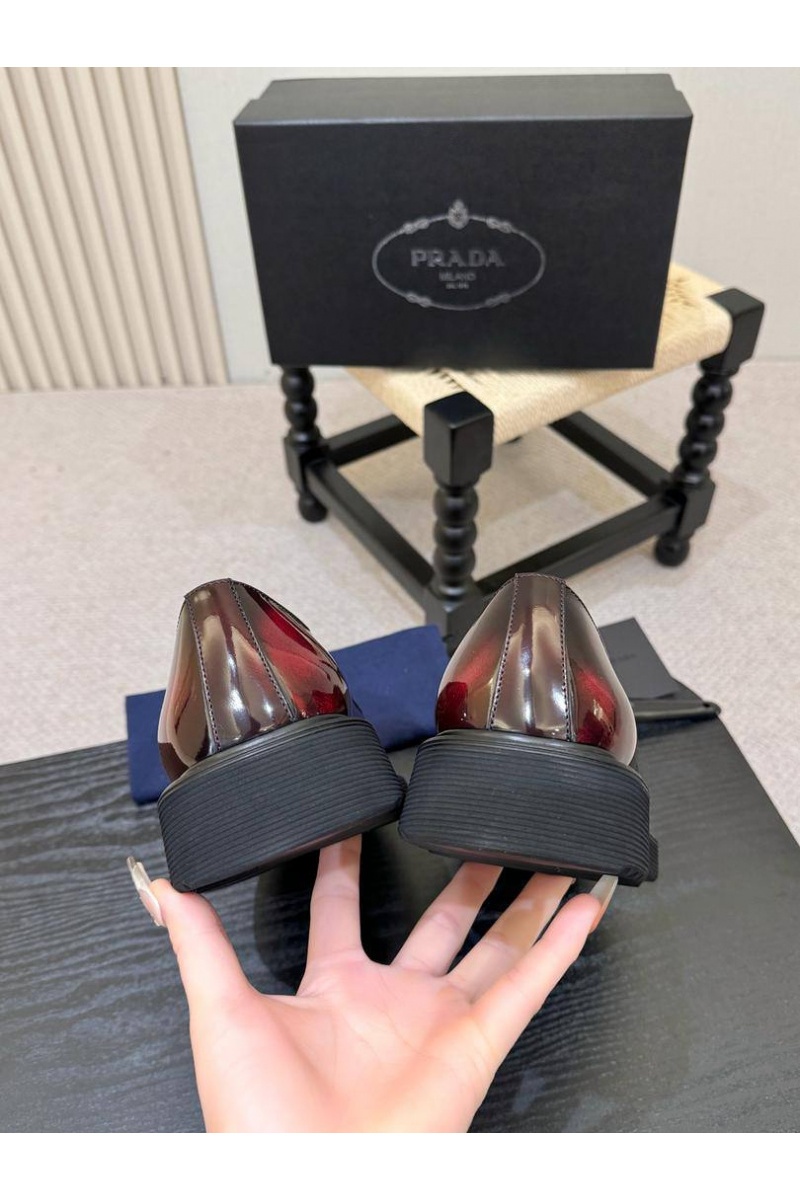 Prada Лакированные ботинки premium - Brown