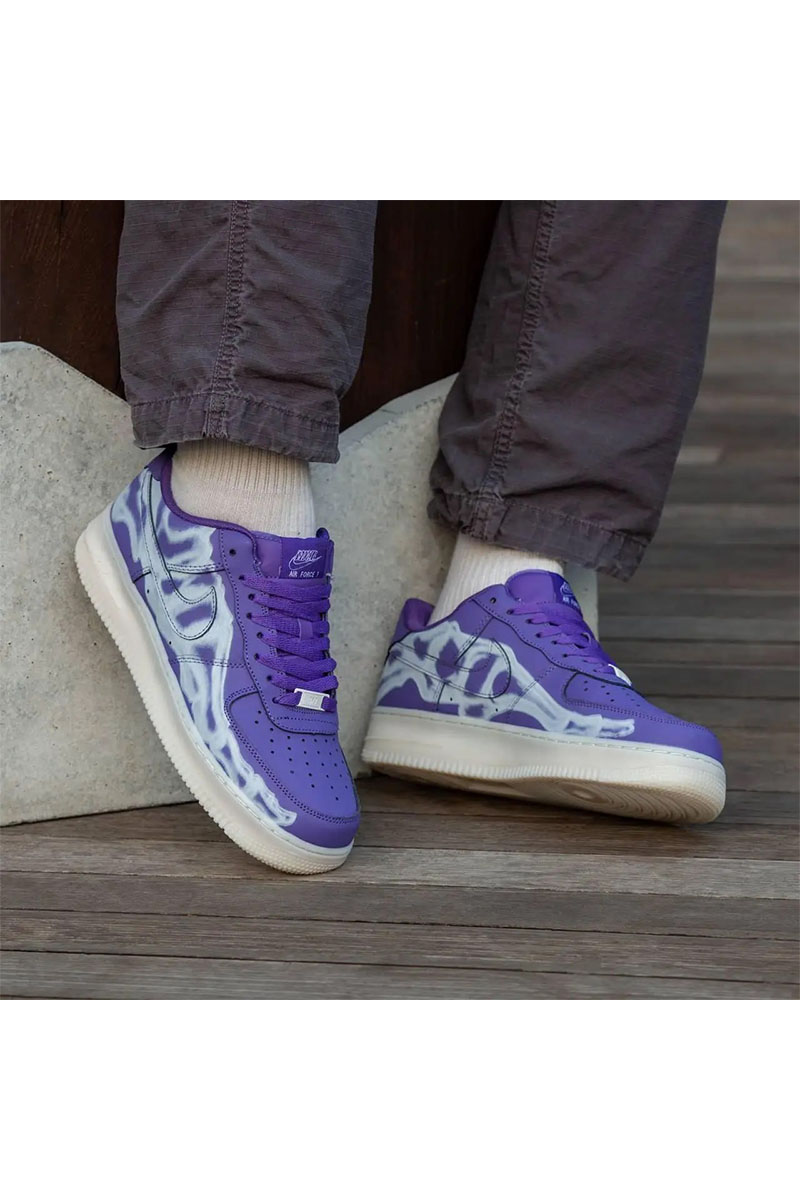 Nike Кроссовки AF1 Low "Skeleton" - Purple