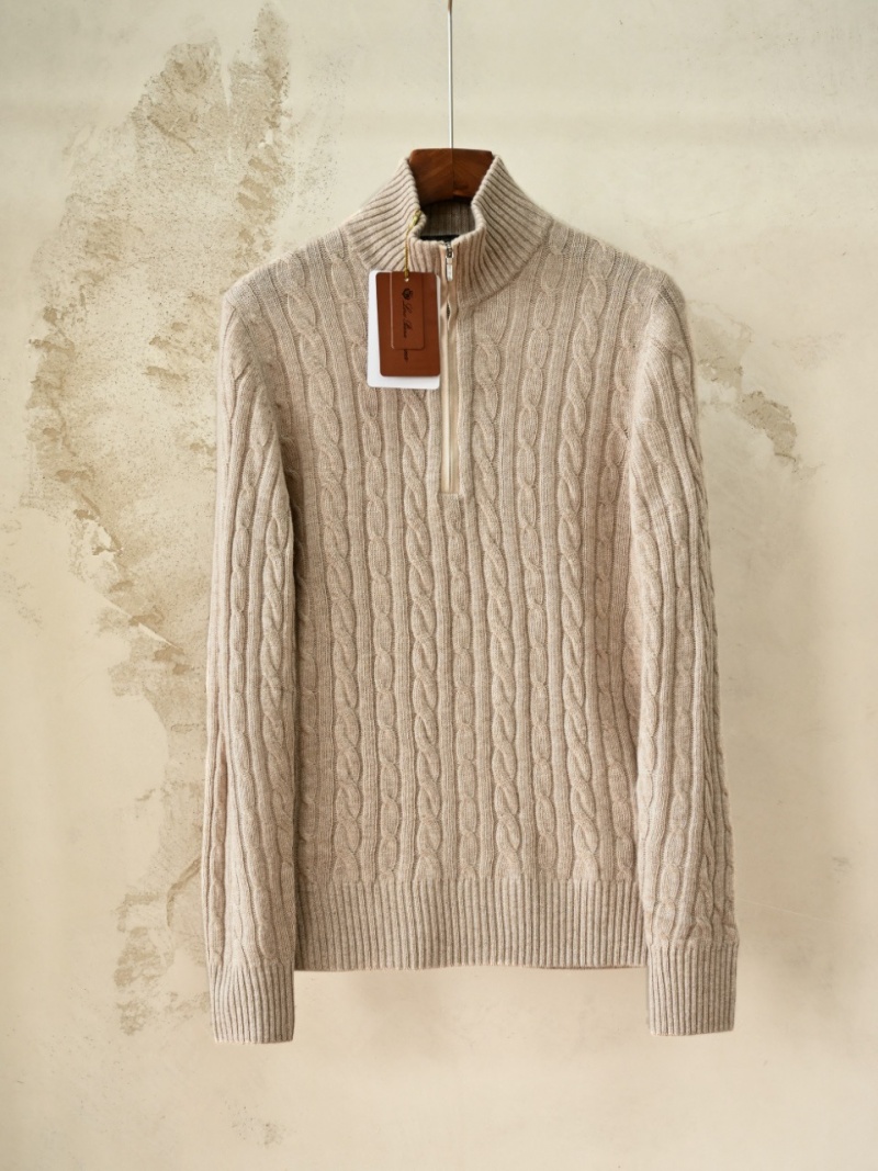 Loro Piana Кашемировый свитер Premium zip-neck - Beige