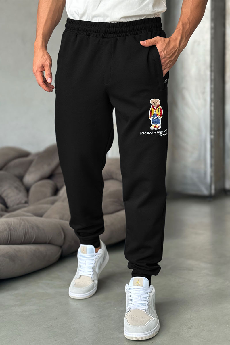 Polo Ralph Lauren Чёрные спортивные штаны "Bear"
