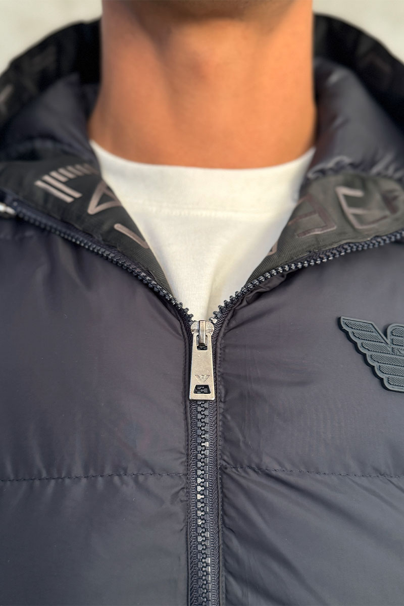 Emporio Armani EA7 Мужской тёмно-синий жилет