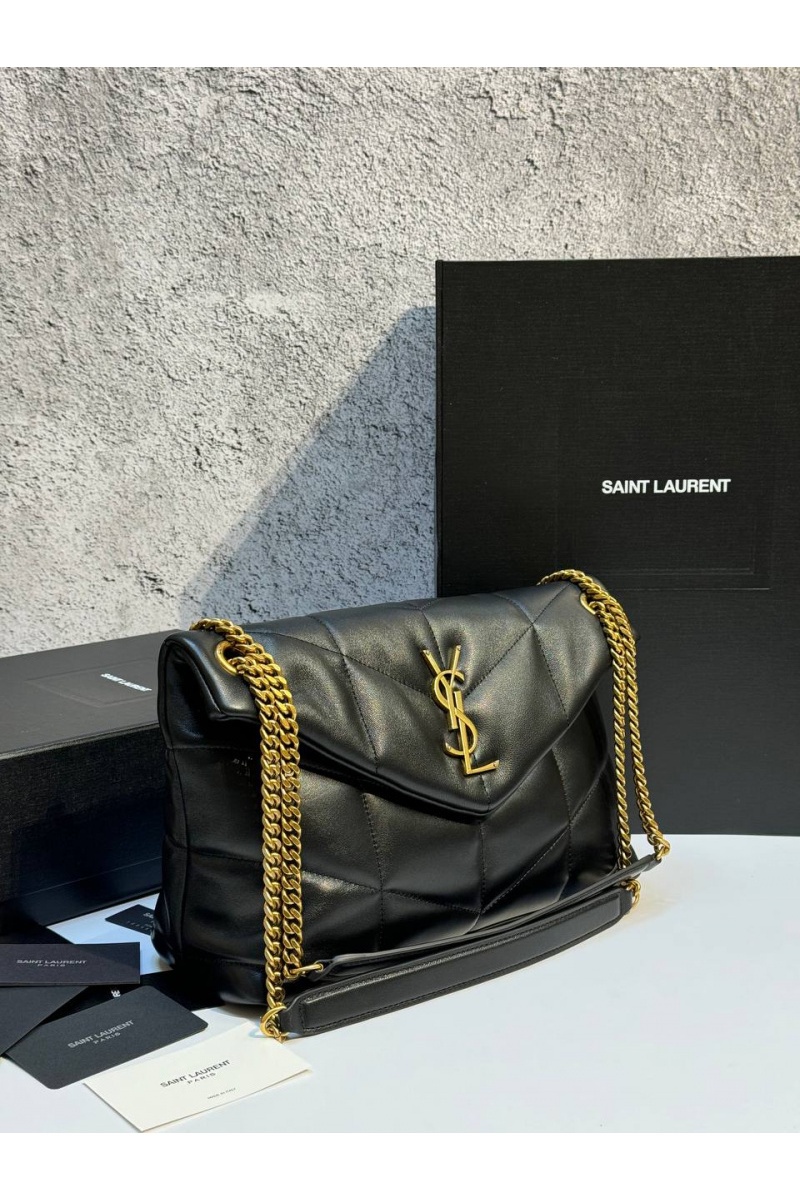 Yves Saint Laurent Кожаная сумка LouLou premium 28x17x9 см