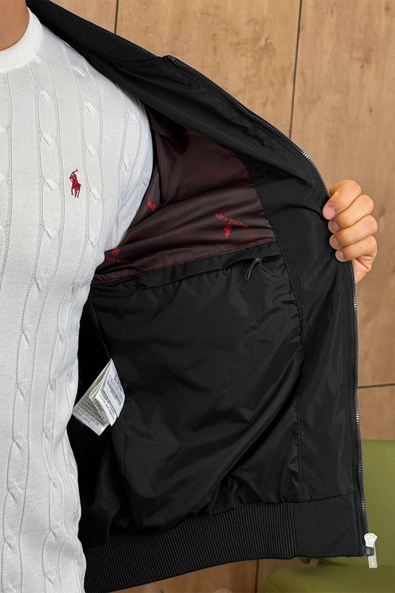 Polo Ralph Lauren Мужской чёрный бомбер 