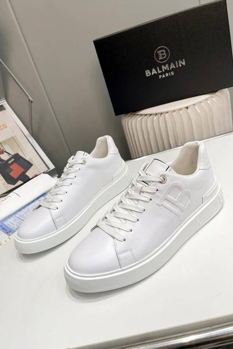 Balmain Мужские кожаные кроссовки B-Court