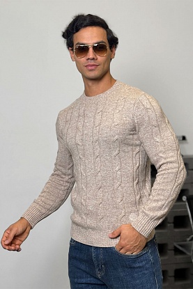 Мужской свитер premium - Light Beige