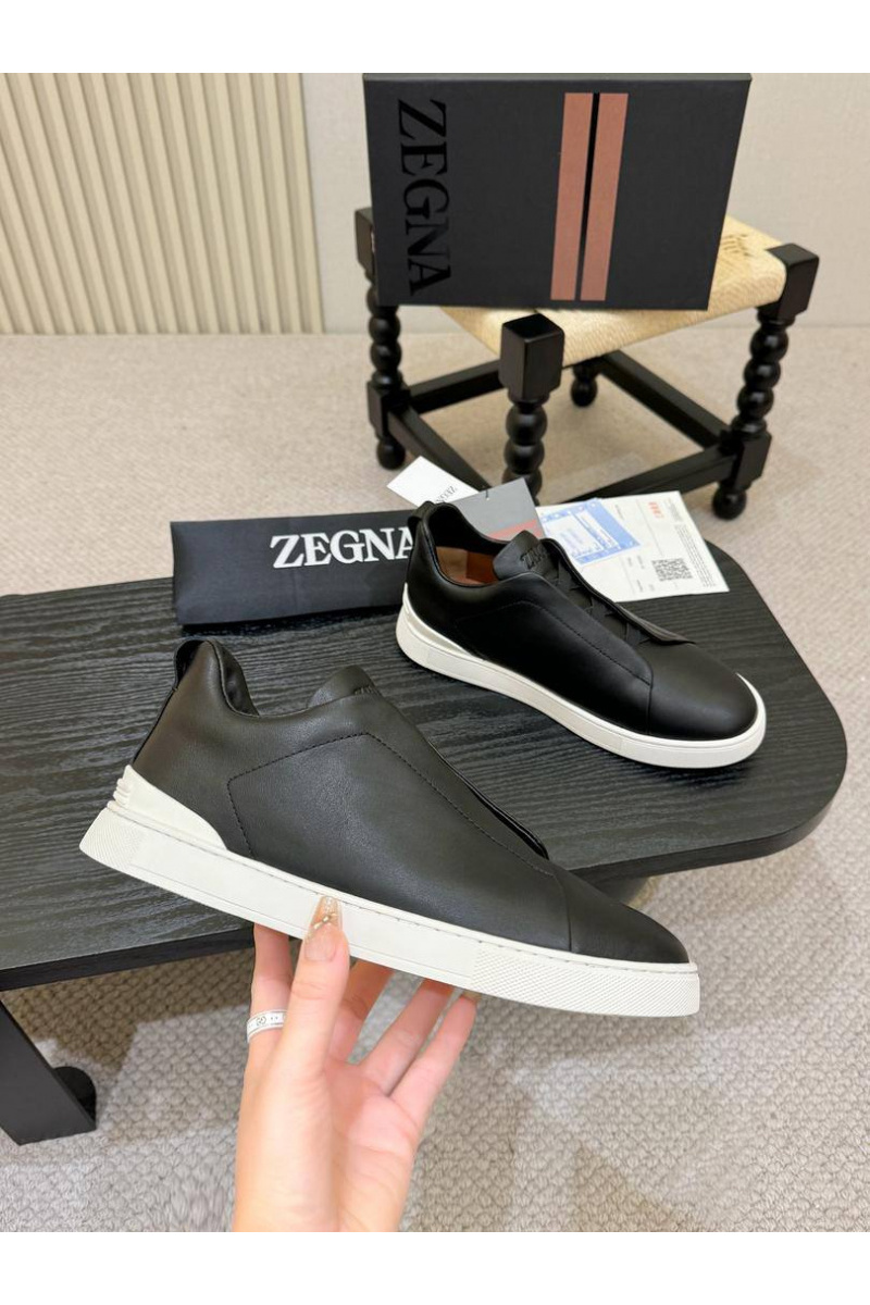 Zegna Мужские кроссовки Triple Stitch - Black