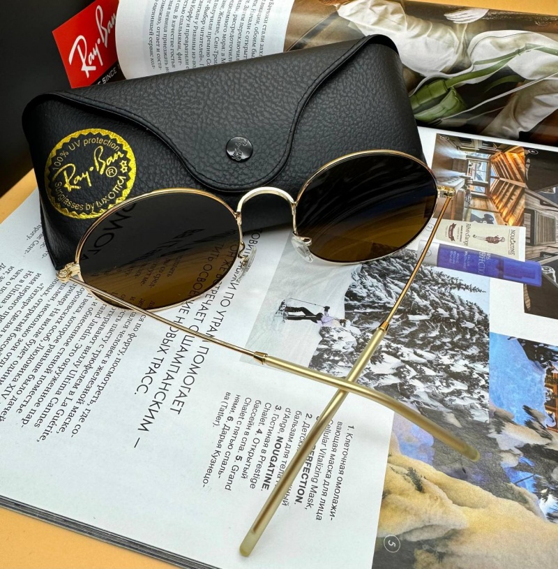 Ray-Ban Солнцезащитные очки Oval Metal - Brown