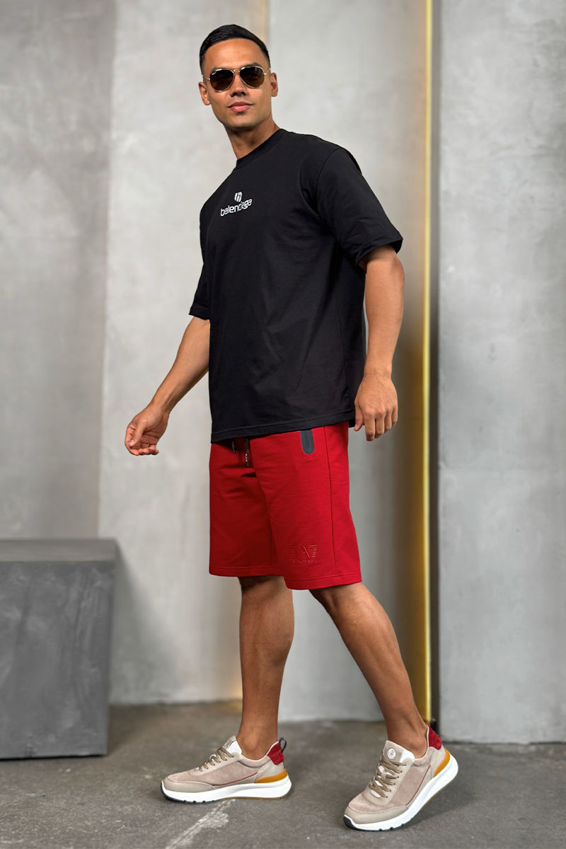 Balenciaga Чёрная оверсайз футболка