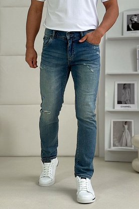 Мужские синие джинсы comfort fit