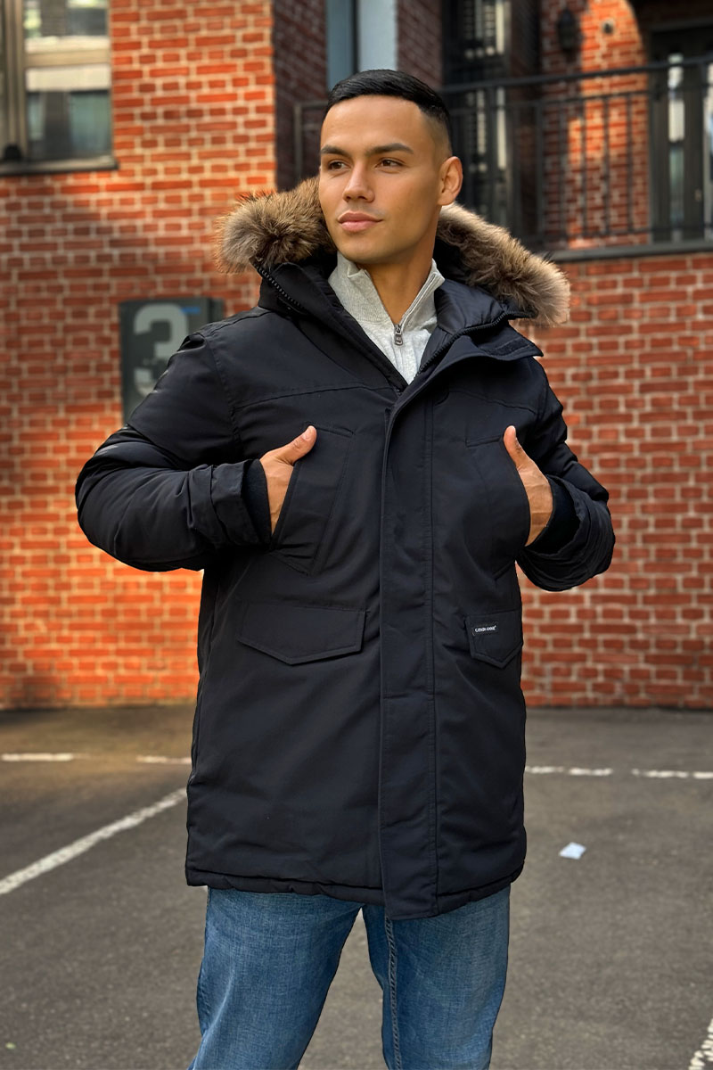 Canada Goose Утеплённая парка Langford - Black 