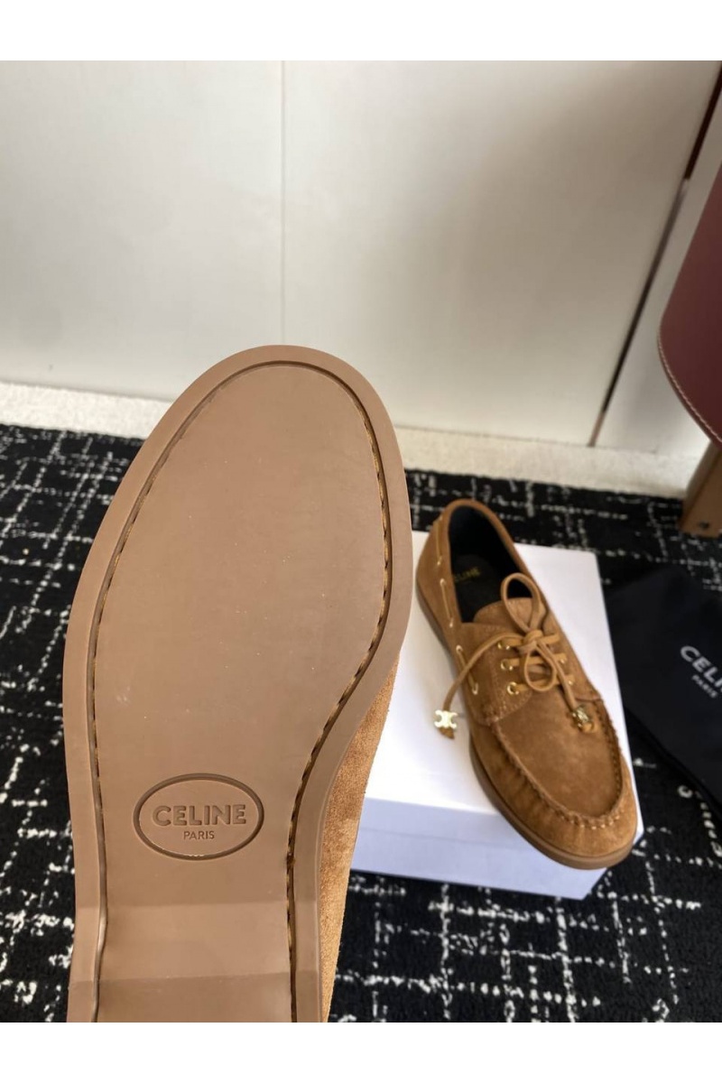 Celine Женские замшевые лоферы premium - Checknut