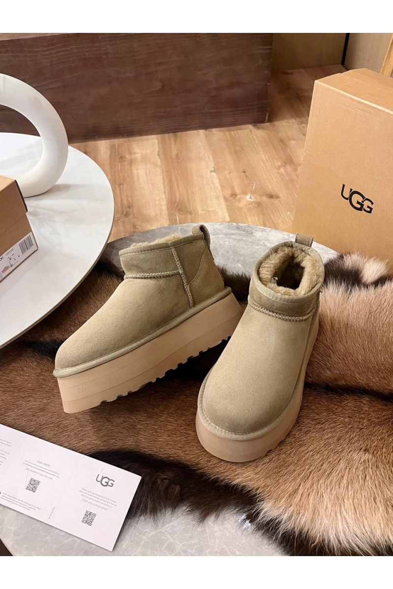 UGG Женские ботинки Classic Ultra Mini Platform - Brown