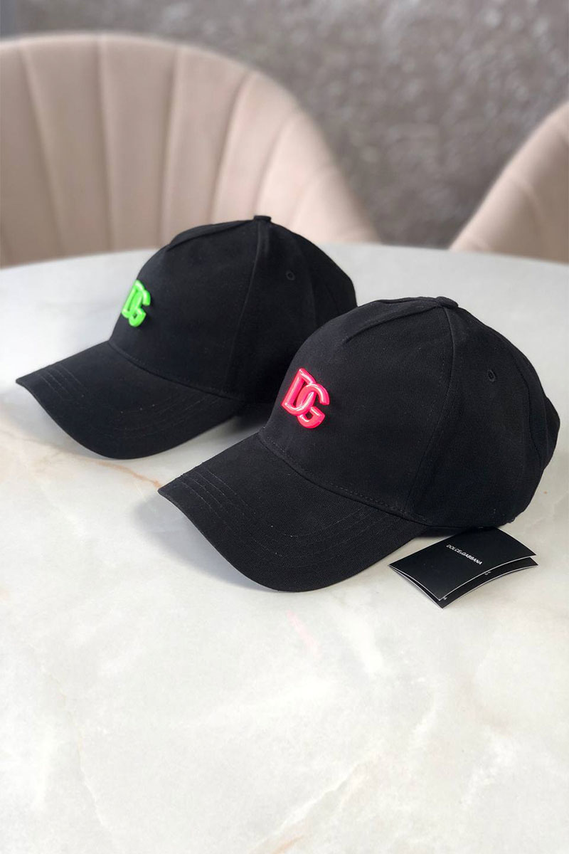 Dоlсе & Gаbbаnа Мужская чёрная бейсболка logo plaque