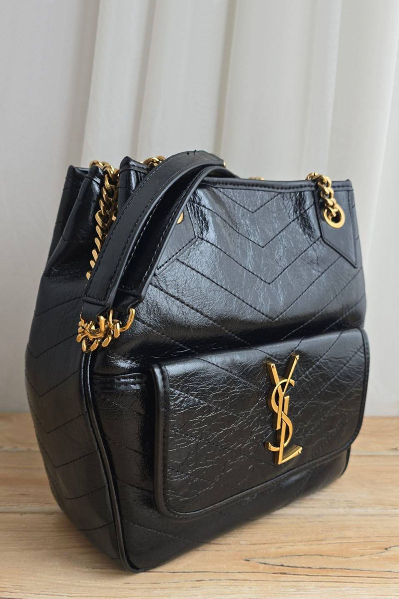 Yves Saint Laurent Кожаная сумка Niki 24x23 см