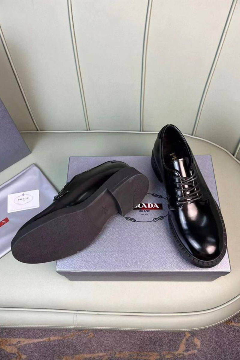 Prada Мужские кожаные ботинки Premium