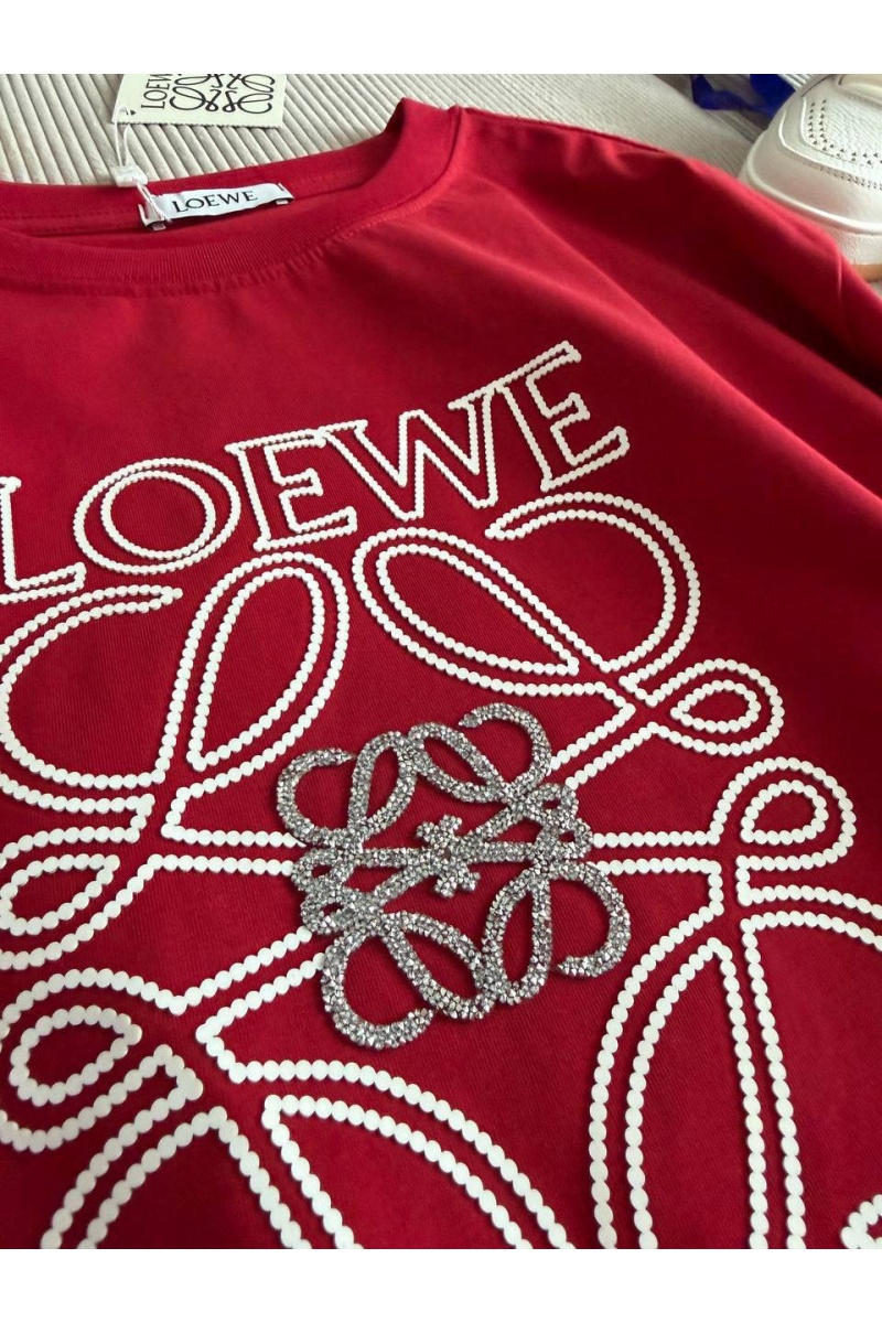 Loewe Женская красная футболка premium
