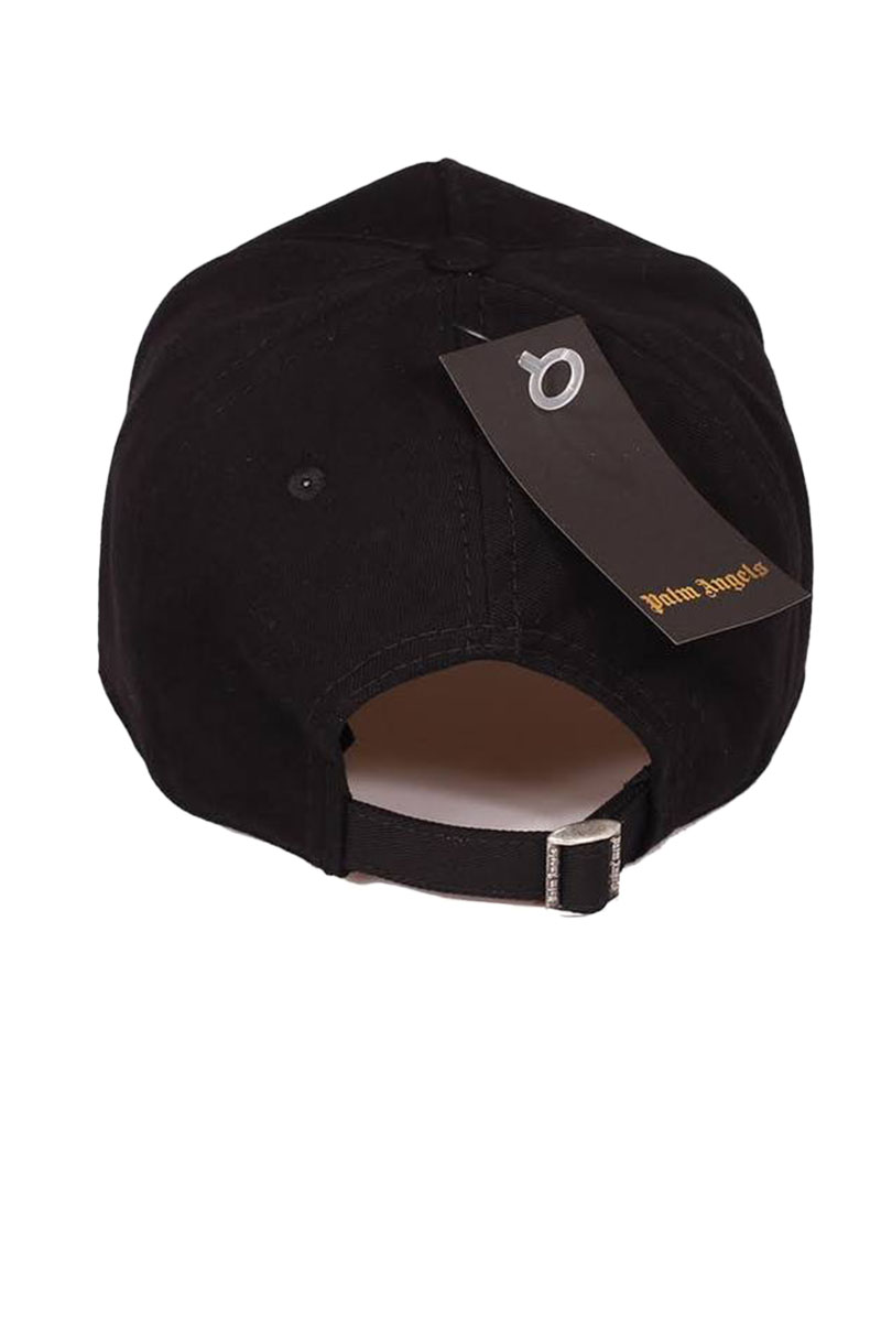 Palm Angels Чёрная бейсболка Milano Sprayed