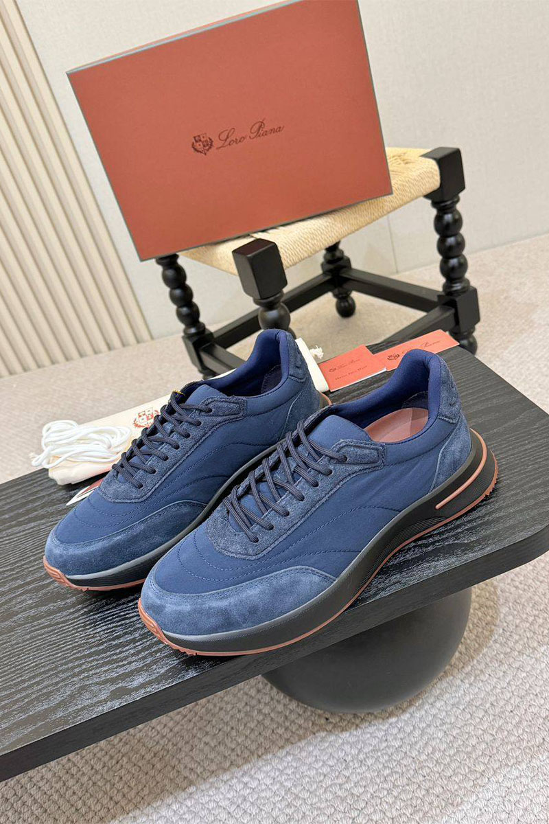 Loro Piana Мужские кроссовки Week End Walk - Navy