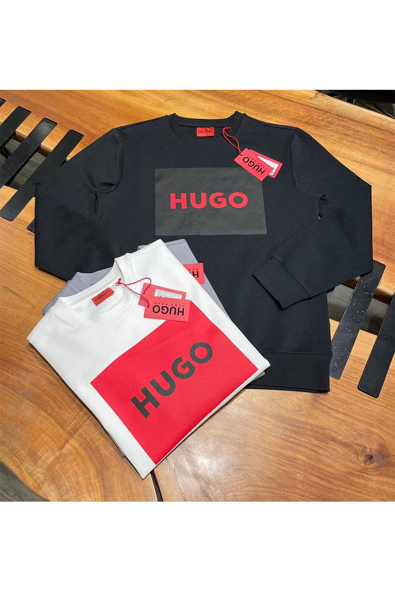 Hugо Воss Белый свитшот Duragol logo-print 