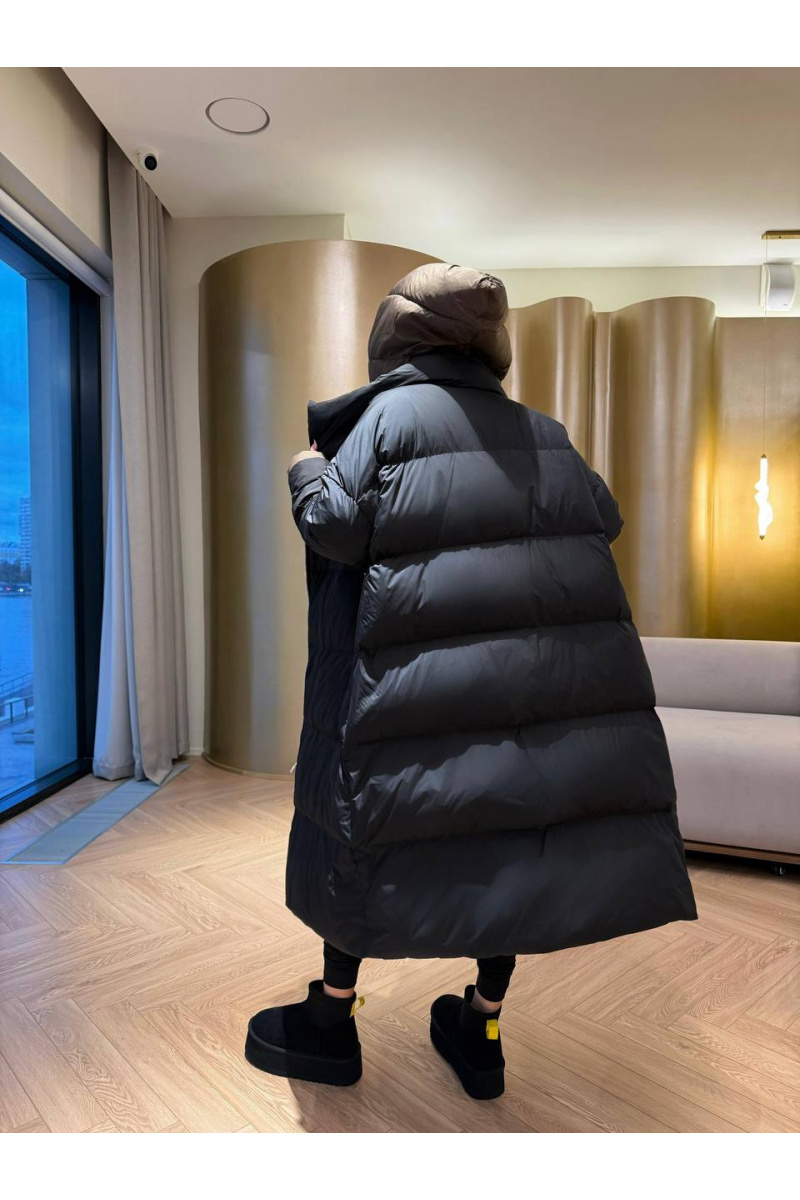 Max Mara Женский пуховик с капюшоном premium - Black