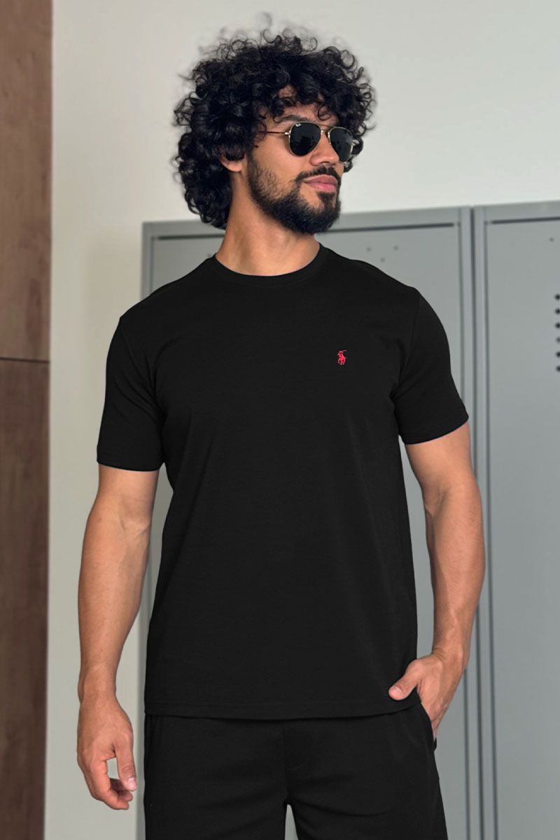 Polo Ralph Lauren Мужская чёрная футболка 