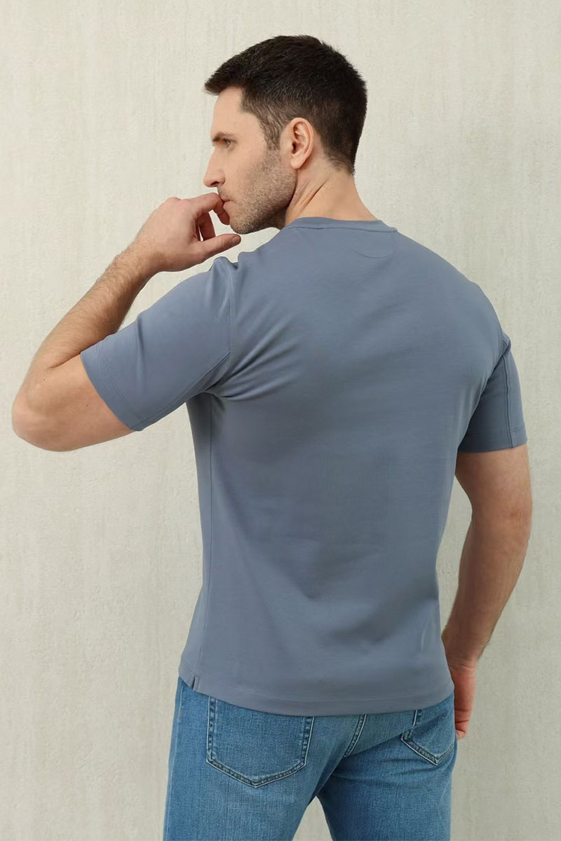 Brunеllо Сuсinеlli Мужская синяя футболка premium