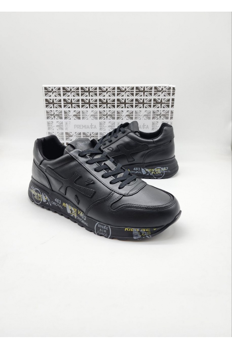 Premiata Кожаные кроссовки Mick - Black