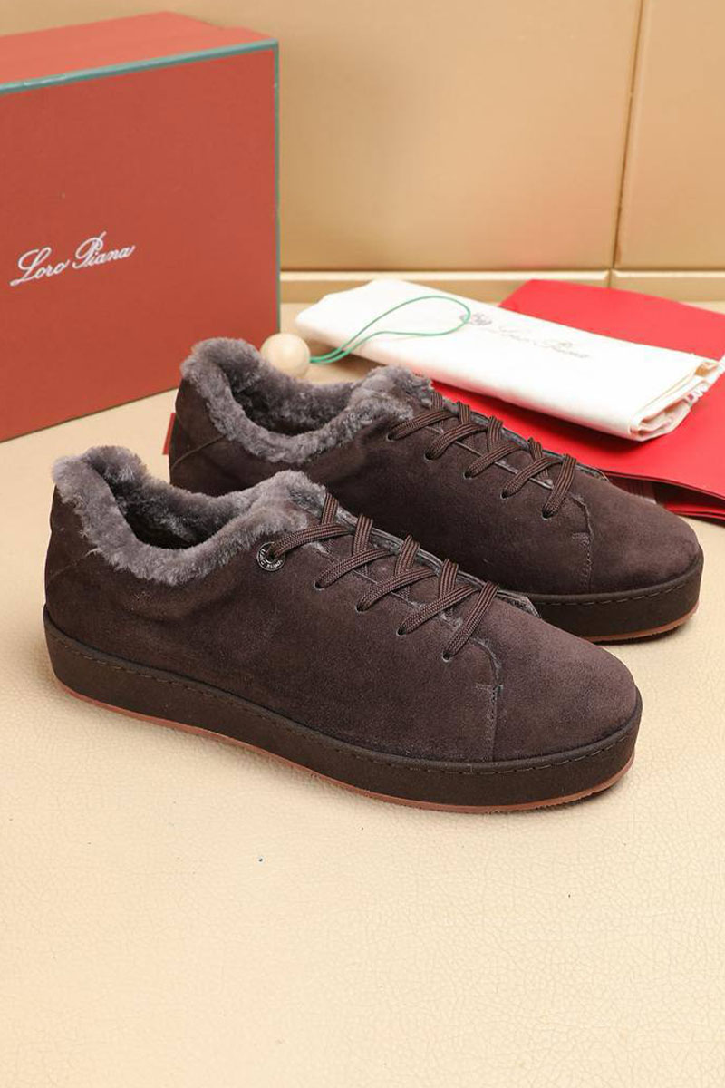 Loro Piana Зимние кроссовки с мехом 