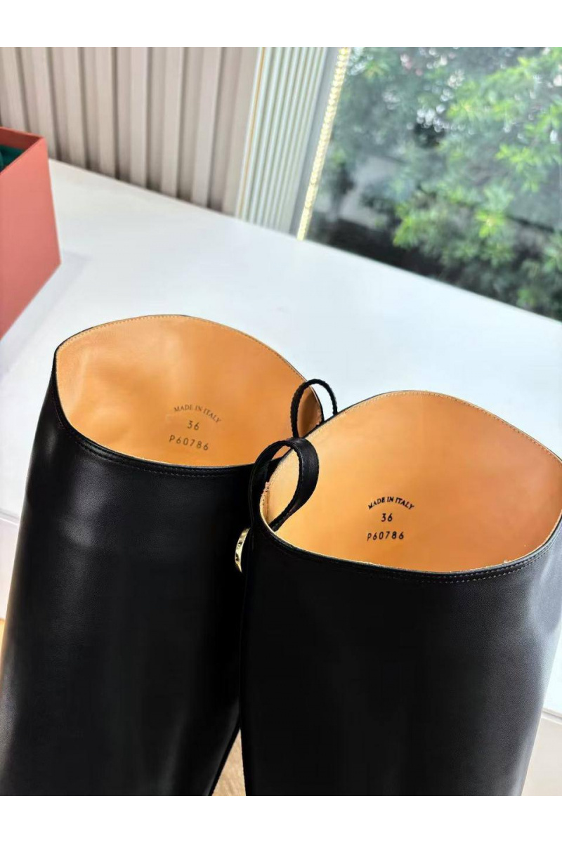 Loro Piana Женские кожаные сапоги premium - Black
