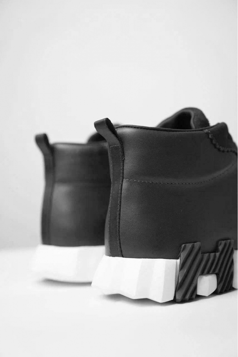 Hermes Кроссовки с мехом Bouncing high-top - Grey