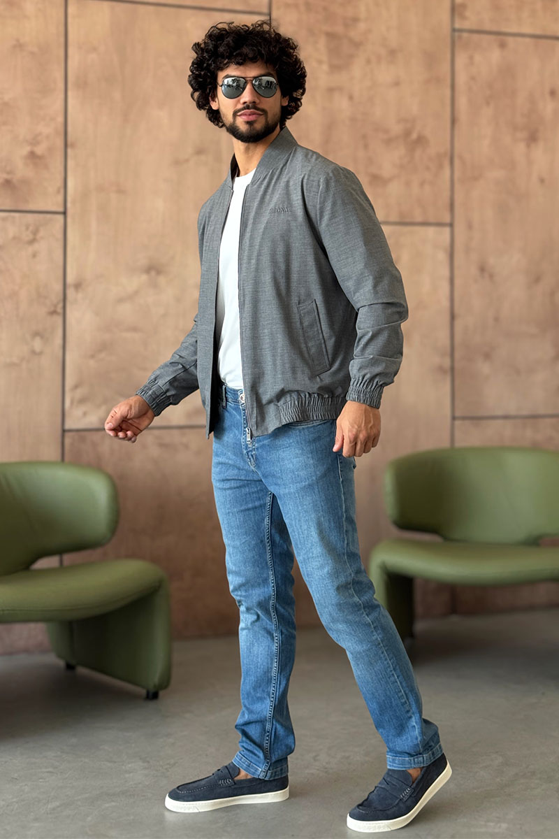 Zegna Мужская серая куртка 