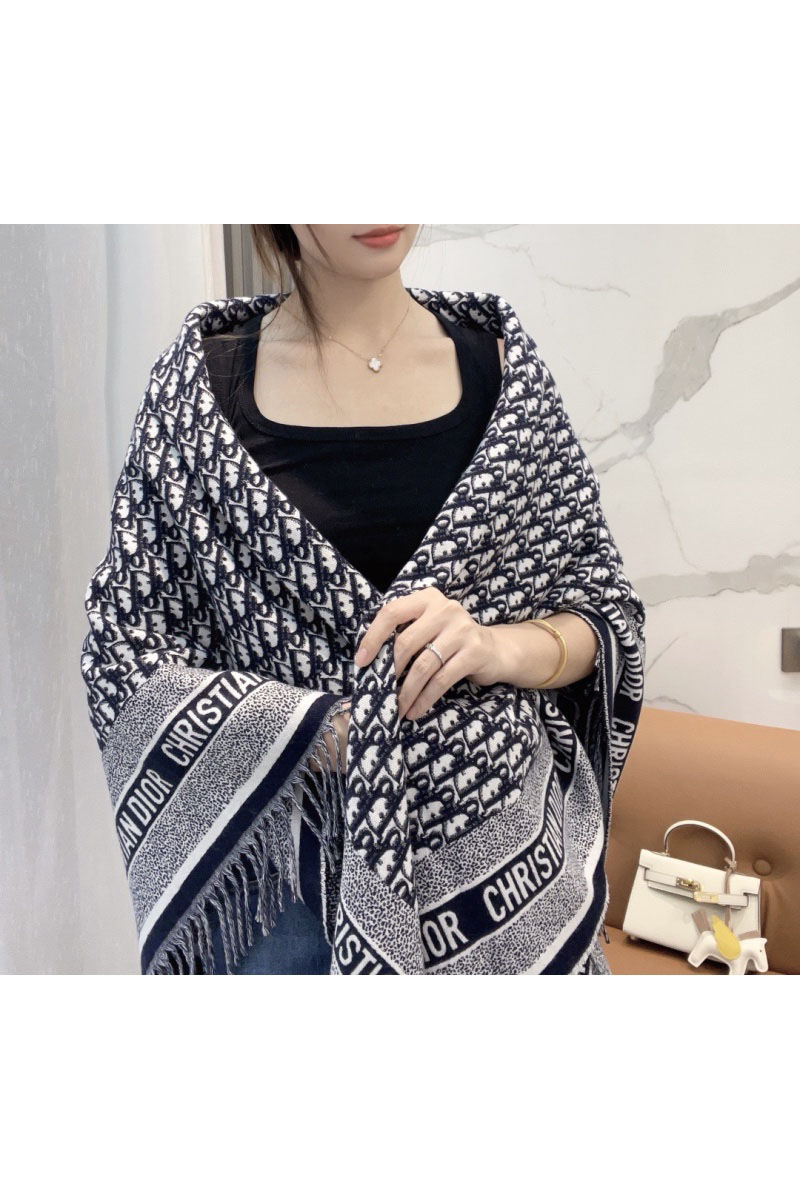 Dior Шарф Oblique Monogram premium 140x140 см