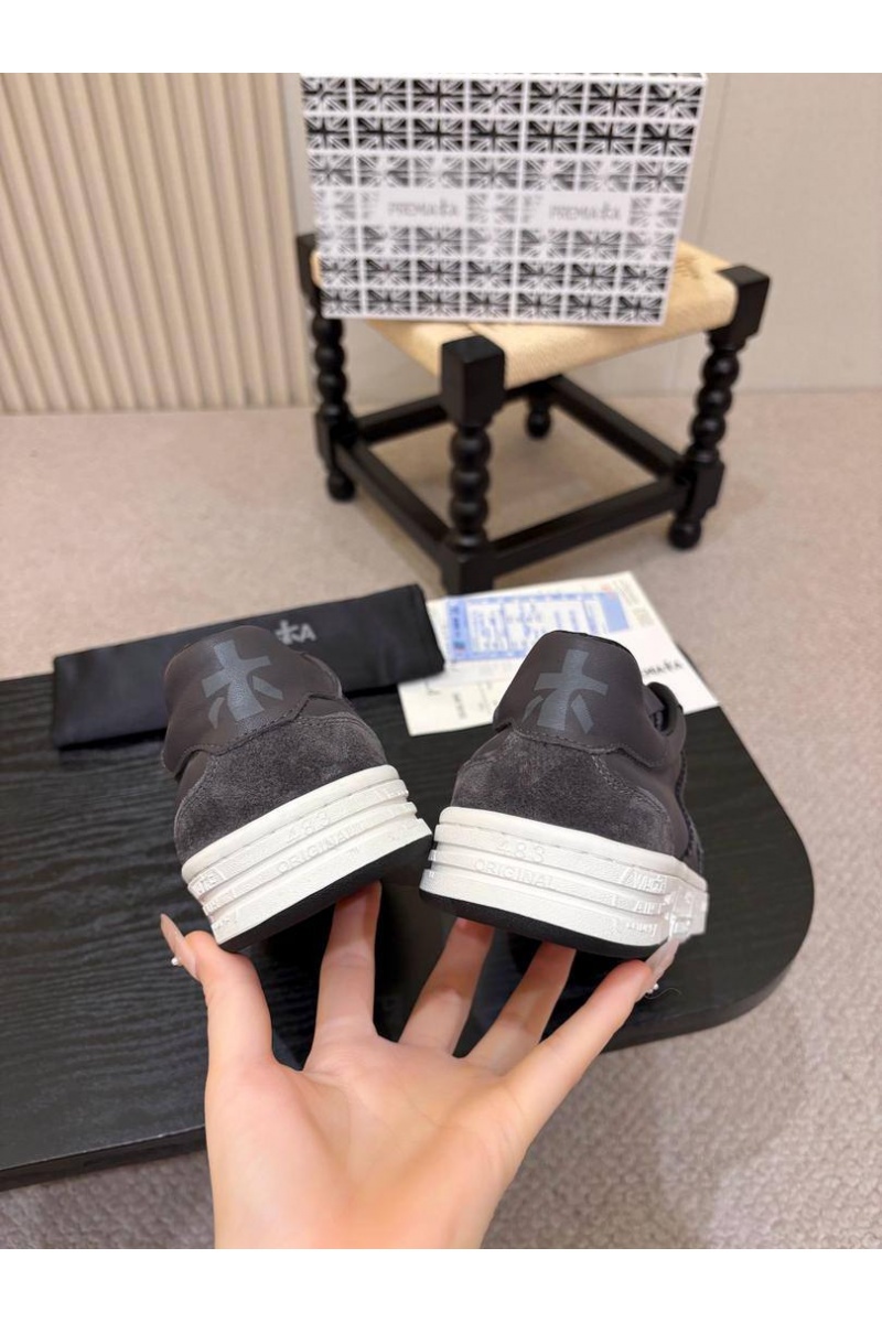 Premiata Комбинированные кроссовки с мехом Bonnie