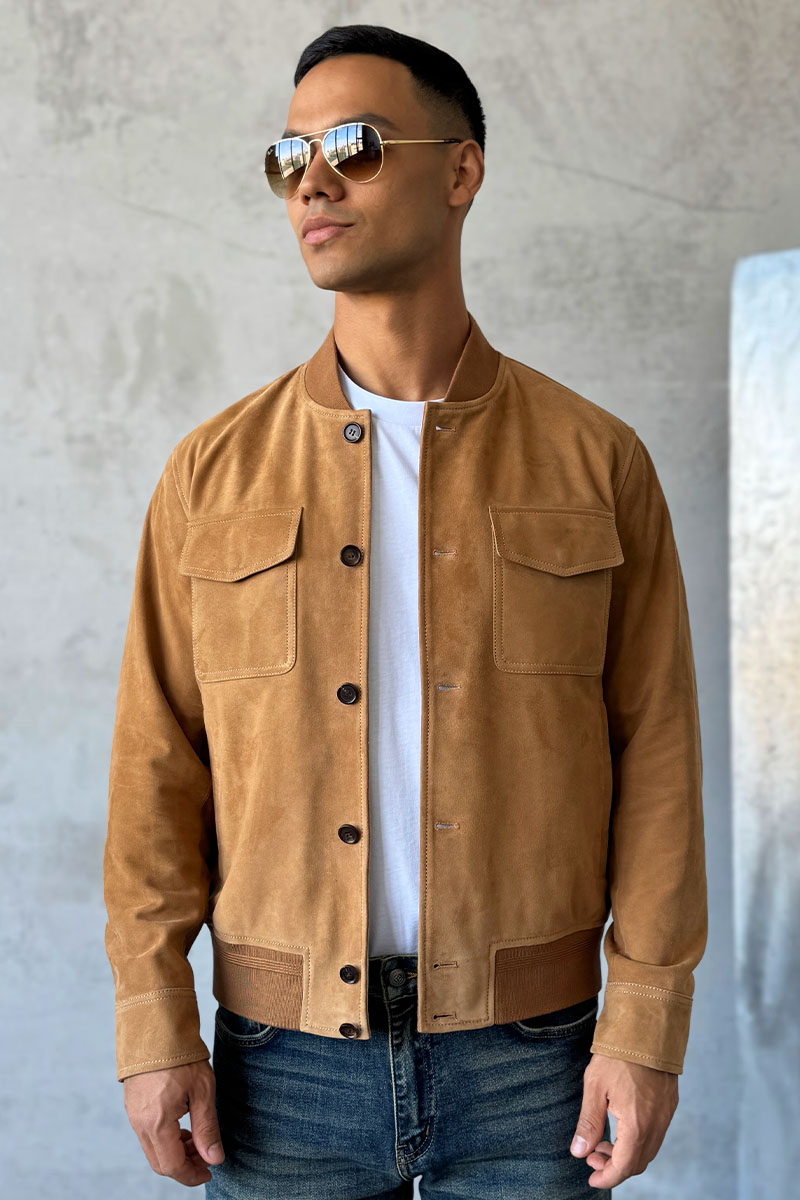 Loro Piana Мужская бежевая куртка Premium