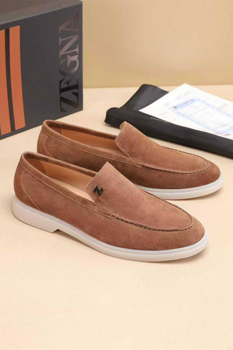 Zegna Мужские замшевые лоферы 