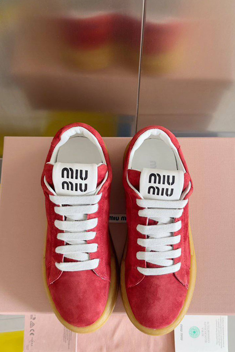 MIU MIU Женские кроссовки Premium - Red