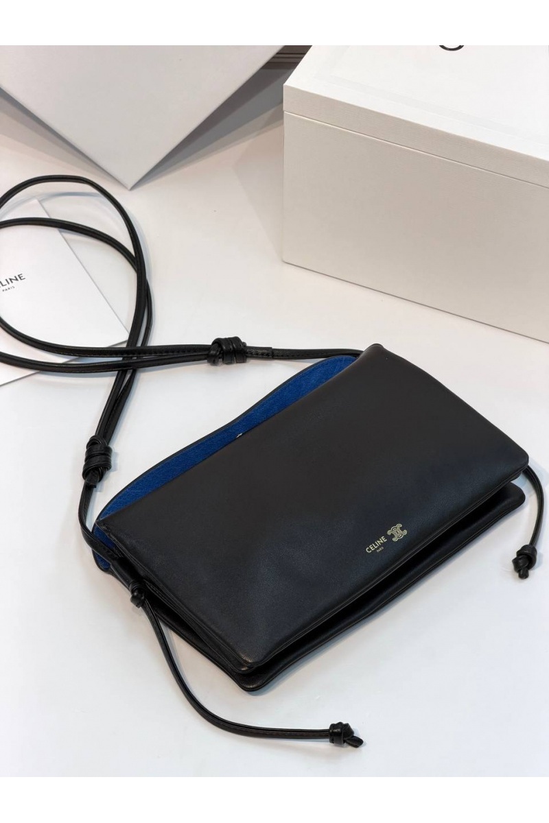 Celine Кожаная сумка Trio Flap premium 22.5x13x3.5 см