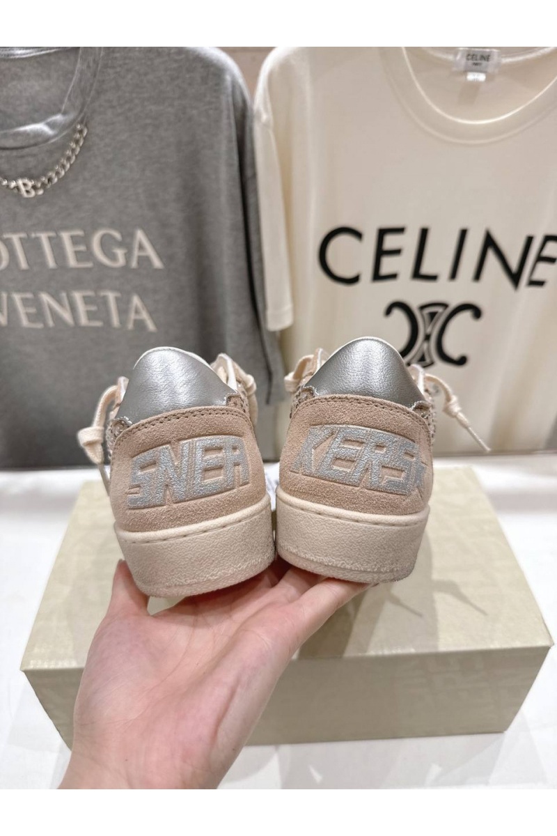Designer Clothing Женские кожаные кроссовки Golden Goose Super Star premium