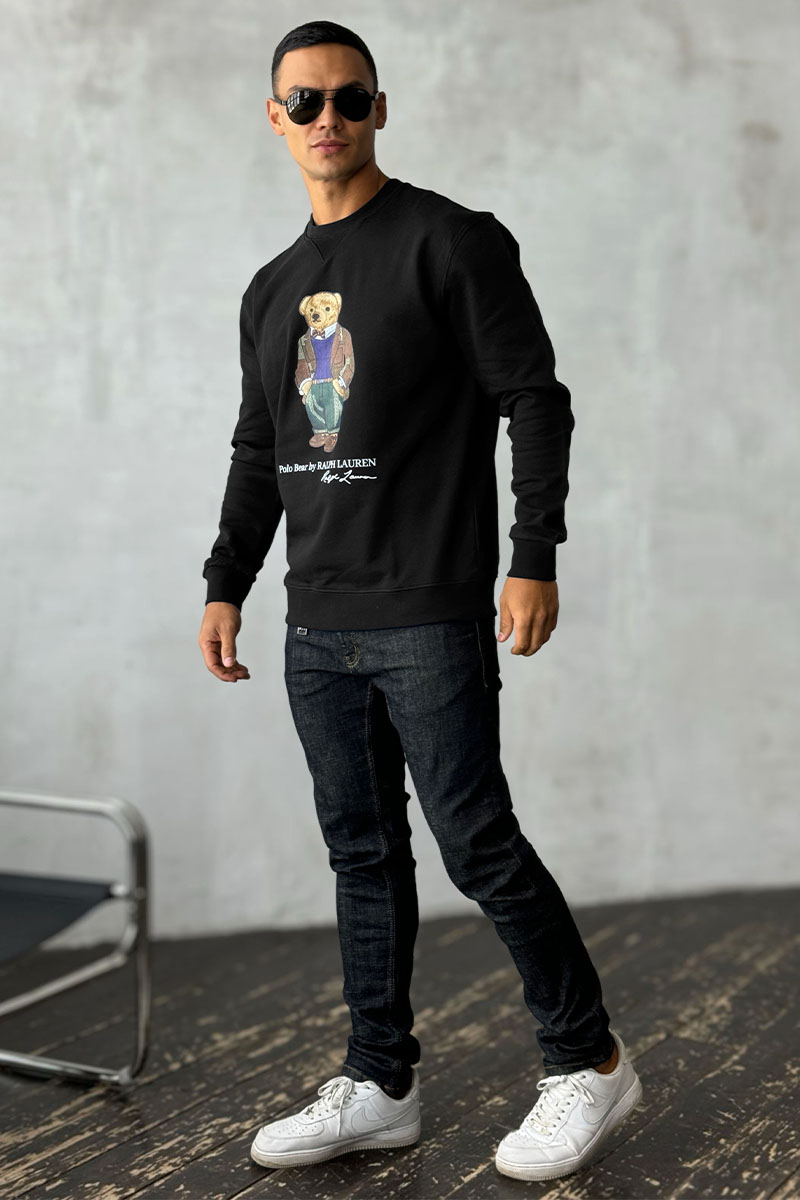 Polo Ralph Lauren Чёрный свитшот "Bear" 