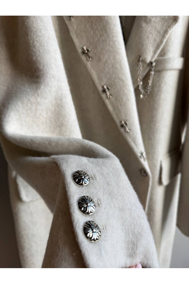 Chrome Hearts Женское шерстяное пальто premium