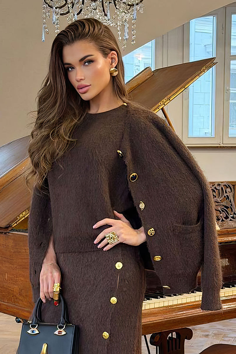 Schiaparelli Женский кардиган коричневого цвета premium