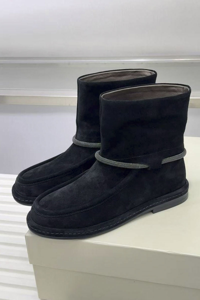 Brunеllо Сuсinеlli Женские замшевые сапоги premium - Black