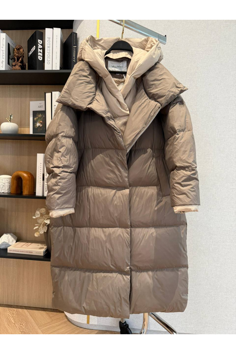 Max Mara Женский пуховик с капюшоном premium - Brown