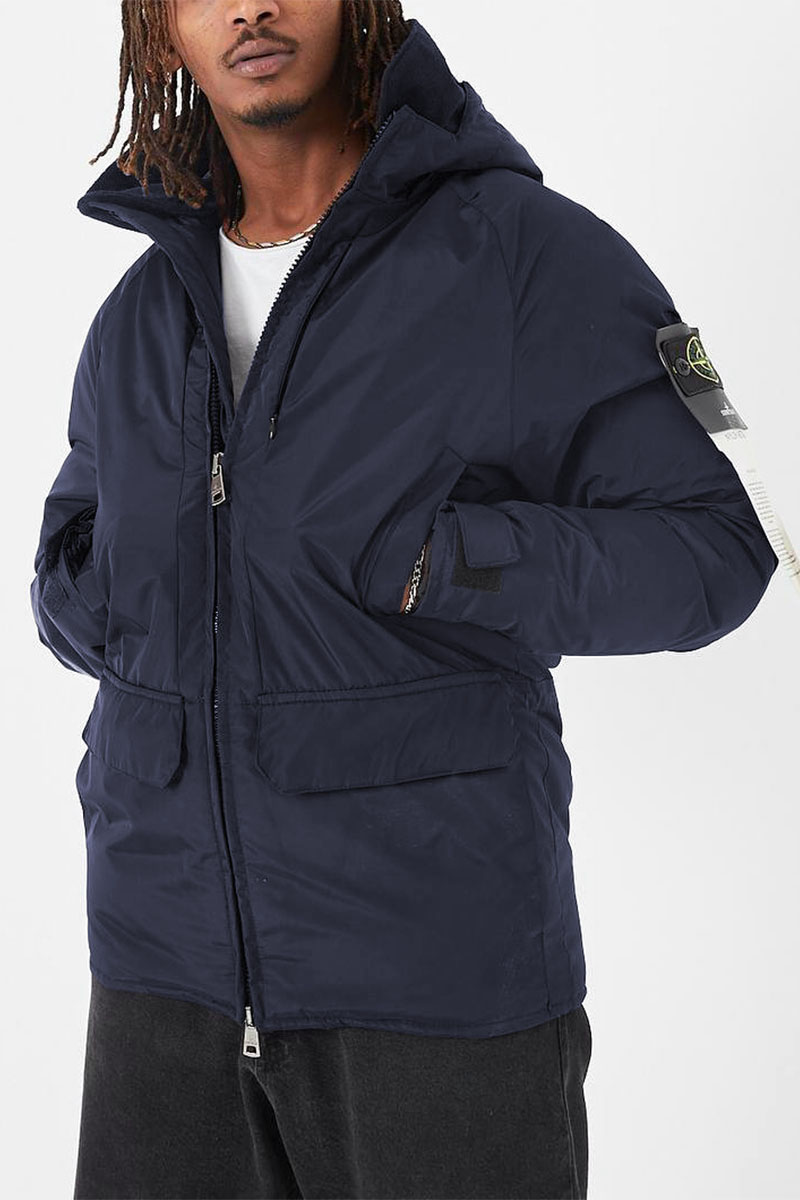 Stone Island Парка тёмно-синего цвета compass-patch