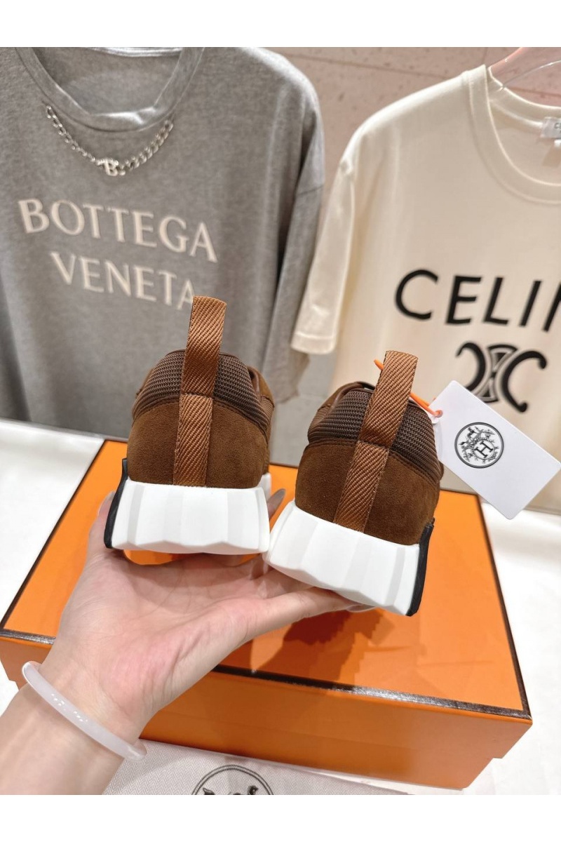 Hermes Женские кроссовки Bouncing  premium - Brown