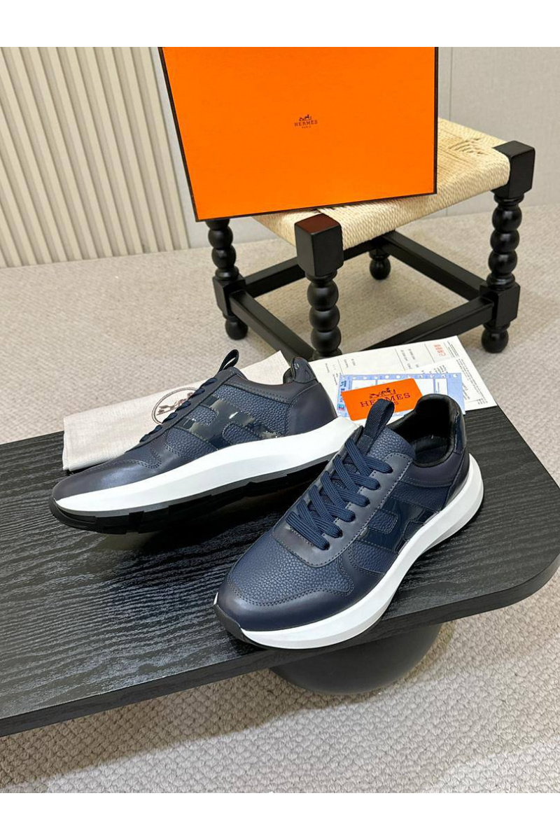 Hermes Мужские кожаные кроссовки 