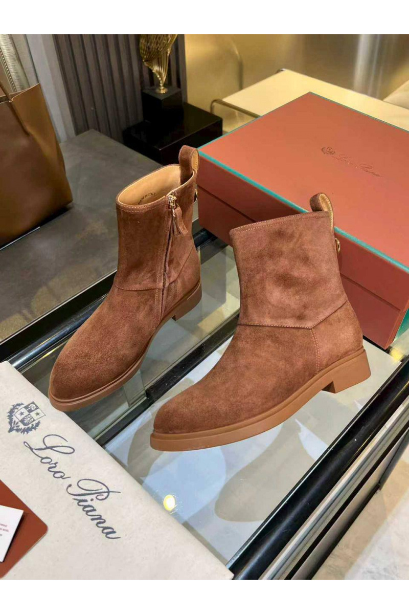 Loro Piana Женские замшевые сапоги premium - Brown