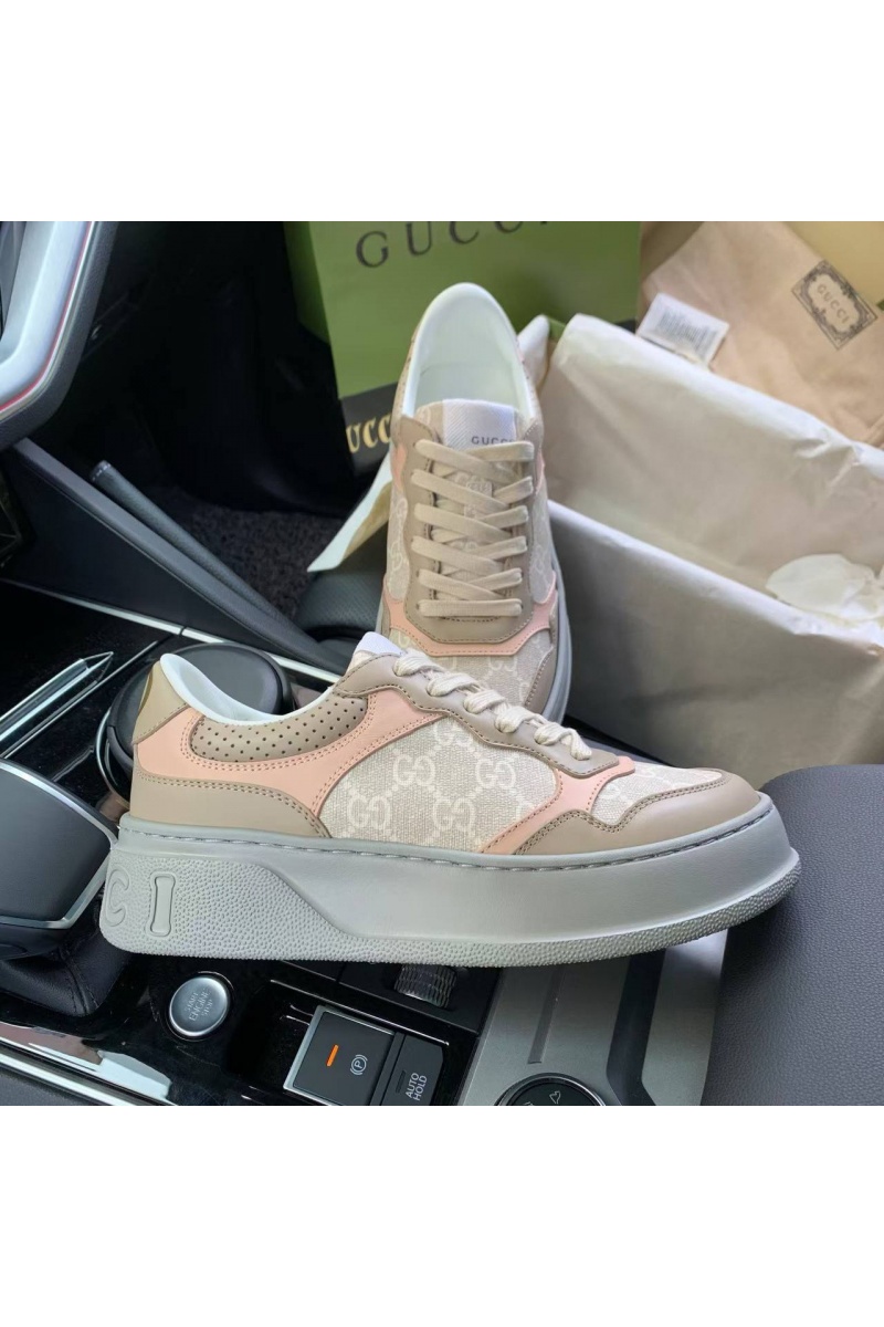 Gucci Женские кроссовки GG Chunky B - Beige / Grey